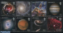 Jersey 2015 Hubble 25 Years 8v, Mint NH, Science - Astronomy - Astrology