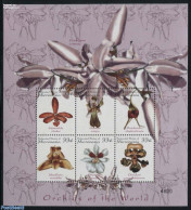 Micronesia 2000 Orchids, Esmeralda Clarkei 6v M/s, Mint NH, Nature - Flowers & Plants - Orchids - Micronesia