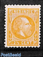 Netherlands Indies 1870 2.5c, Perf. 11.5:12, Without Gum, Unused (hinged) - Other & Unclassified