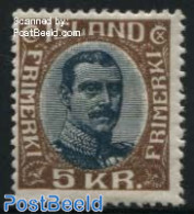 Iceland 1920 5Kr, Stamp Out Of Set, Unused (hinged) - Neufs