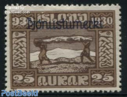 Iceland 1930 25A, Stamp Out Of Set, Unused (hinged) - Ungebraucht