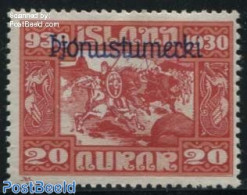 Iceland 1930 20A, On Service, Stamp Out Of Set, Unused (hinged), Nature - Horses - Andere & Zonder Classificatie
