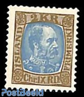 Iceland 1902 2Kr, Stamp Out Of Set, Unused (hinged) - Ungebraucht