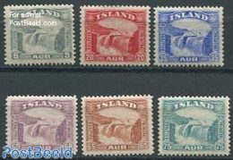 Iceland 1931 Gullfoss Fall 6v, Unused (hinged), Nature - Water, Dams & Falls - Unused Stamps