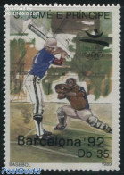 Sao Tome/Principe 1989 35Db, Stamp Out Of Set, Mint NH, Sport - Baseball - Sport (other And Mixed) - Base-Ball