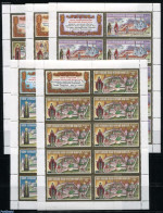 Russia 2002 Orthodox Cloisters 5 M/s, Mint NH, Religion - Cloisters & Abbeys - Religion - Abdijen En Kloosters