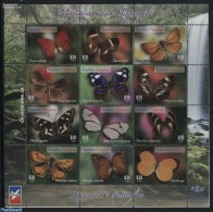 Dominican Republic 2014 Hispaniolan Butterflies 12v M/s, Mint NH, Nature - Butterflies - Other & Unclassified