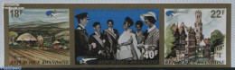Rwanda 1972 Belgica 72 3v [::], Imperforated, Mint NH, History - Kings & Queens (Royalty) - Royalties, Royals