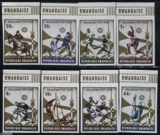 Rwanda 1972 Olympic Games Munich 8v, Imperforated, Mint NH, Sport - Andere & Zonder Classificatie