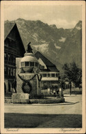 CPA Garmisch Partenkirchen In Oberbayern, Kriegerdenkmal - Autres & Non Classés
