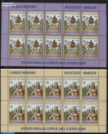 Vatican 2014 Charlemagne 2 M/s, Mint NH, History - Nature - History - Kings & Queens (Royalty) - Horses - Ongebruikt