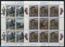 Yugoslavia 1999 Europa, National Parks 2 M/s, Mint NH, History - Nature - Europa (cept) - Birds Of Prey - Flowers & Pl.. - Unused Stamps