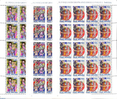 Vatican 1995 Saint Methodios 3 M/s (= 20 Sets), Mint NH, History - Religion - Europa Hang-on Issues - Religion - Neufs