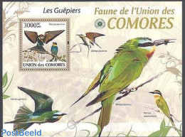 Comoros 2009 Bee Eater S/s, Mint NH, Nature - Birds - Isole Comore (1975-...)
