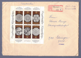 DDR Einschreiben Brief - 1988 - KLEINBOGEN Erzgebirgische Klöppelspitze - Arnstadt   (DRSN-0027) - Lettres & Documents