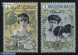 Belgium 2015 Queen Elisabeth 2v, Mint NH, History - Performance Art - Kings & Queens (Royalty) - Music - Musical Instr.. - Nuovi