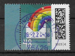 BRD 2023  Mi.Nr. 3735 , Regenbogen Im Brief / Freimarken - Nassklebend - Gestempelt / Fine Used / (o) - Oblitérés