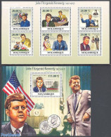 Mozambique 2009 J.F. Kennedy 2 S/s, Mint NH, History - American Presidents - Mozambique