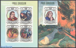 Burundi 2013 Paul Gaugin 2 S/s, Imperforated, Mint NH, Modern Art (1850-present) - Paintings - Paul Gauguin - Self Por.. - Andere & Zonder Classificatie