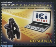 Romania 2015 45 Years ICI 1v, Mint NH, Science - Computers & IT - Art - Sculpture - Ungebraucht