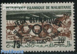 Mauritania 1962 75F On 20F, Stamp Out Of Set, Mint NH, Sport - Other & Unclassified