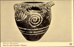 CPA Griechenland, Vase Im Camarès-Stil, Phaistos - Greece