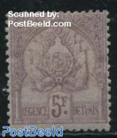 Tunisia 1888 5F, Stamp Out Of Set, Unused (hinged) - Tunisia