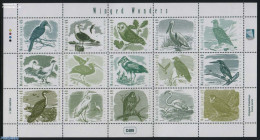 Marshall Islands 2015 Birds 15v M/s, Mint NH, Nature - Birds - Birds Of Prey - Owls - Other & Unclassified