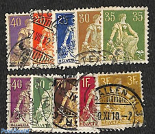 Switzerland 1908 Definitives 10v, Unused (hinged) - Neufs