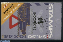 Australia 1993 Railways Booklet With Indopex 93 Overprint On Cover, Mint NH, Transport - Philately - Stamp Booklets - .. - Ungebraucht