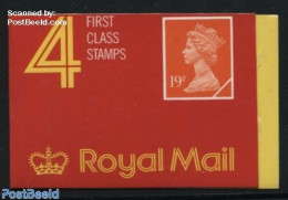 Great Britain 1989 Definitives Booklet 4x19p, Printed By Walsall, Mint NH, Stamp Booklets - Ungebraucht