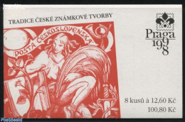 Czech Republic 1998 Stamp Traditions Booklet, Mint NH, Stamp Booklets - Stamps On Stamps - Art - Printing - Other & Unclassified