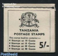 Tanzania 1971 Fish Booklet, Mint NH, Nature - Fish - Stamp Booklets - Fishes