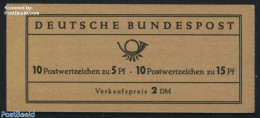 Germany, Federal Republic 1965 Albertus/Tegel Booklet, Mint NH, Stamp Booklets - Unused Stamps