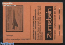 Switzerland 1979 Folklore Booklet (Lamerasoir/Concorde F), Mint NH, Transport - Various - Stamp Booklets - Concorde - .. - Ungebraucht