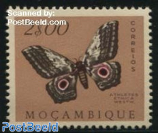 Mozambique 1953 2.00, Stamp Out Of Set, Mint NH, Nature - Butterflies - Mosambik