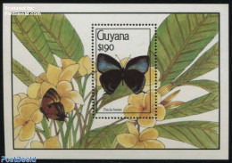 Guyana 1990 Thecla Hemon S/s, Mint NH, Nature - Butterflies - Guiana (1966-...)