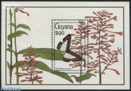 Guyana 1990 Nymphidium Caricae S/s, Mint NH, Nature - Butterflies - Guyane (1966-...)