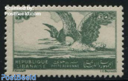 Lebanon 1946 50P, Stamp Out Of Set, Mint NH, Nature - Birds - Libano
