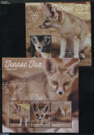 Liberia 2015 Fennec Fox 2 S/s, Mint NH, Nature - Animals (others & Mixed) - Other & Unclassified