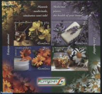 Romania 2015 Medicinal Plants S/s, Mint NH, Health - Nature - Food & Drink - Health - Flowers & Plants - Neufs