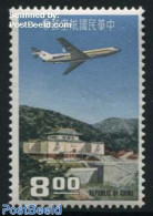 Taiwan 1967 8.00, Stamp Out Of Set, Mint NH, Transport - Aircraft & Aviation - Vliegtuigen