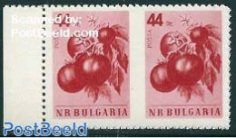 Bulgaria 1958 44St, Pair With Imperforated Centre, Mint NH, Health - Food & Drink - Nuovi