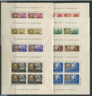 Hungary 1947 President Roosevelt 8 M/s, Mint NH, History - Transport - American Presidents - Aircraft & Aviation - Unused Stamps