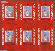 Bulgaria 1980 Olympic Games Sheet With 6 S/s, Mint NH, Sport - Olympic Games - Nuovi