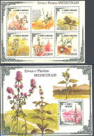 Sao Tome/Principe 2009 Medicinal Plants 2 S/s, Mint NH, Health - Nature - Health - Flowers & Plants - Sao Tome Et Principe