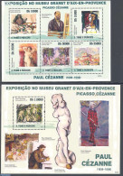 Sao Tome/Principe 2009 Picasso & Cezanne 2 S/s, Mint NH, Art - Modern Art (1850-present) - Nude Paintings - Pablo Pica.. - Sao Tome Et Principe