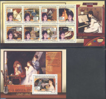 Guinea, Republic 2009 Eva Gonzales 2 S/s, Mint NH, Art - Paintings - Other & Unclassified