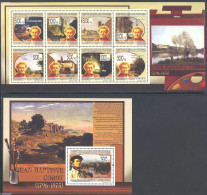 Guinea, Republic 2009 Jean-Baptiste Corot 2 S/s, Mint NH, Art - Paintings - Other & Unclassified