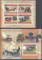 Togo 2010 Carriages 2 S/s, Mint NH, Nature - Transport - Horses - Coaches - Stage-Coaches